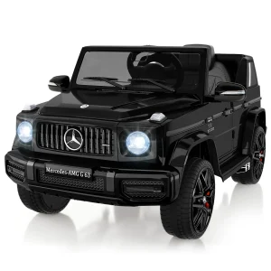 12V Kids Ride On Car w/ Parent Remote Control Spring Suspension 3 Speeds, LED Lights and Music